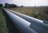 The pipeline supplying heat from the Mělník I Power Station to Prague