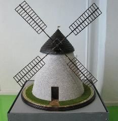 model - větrný mlýn