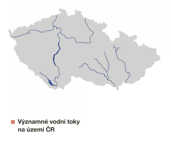 Významné vodní toky na území ČR