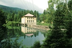 Elektrárna Černé jezero - pohled