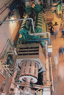 Každý výrobní blok má tři dieselgenerátory