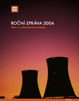 Roční zpráva o provozu JE 2004