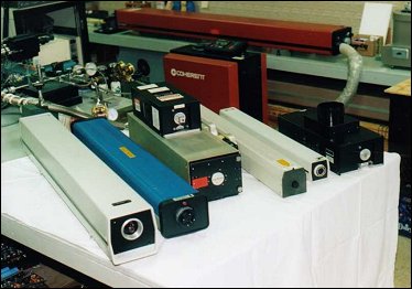 Různé typy laserů
