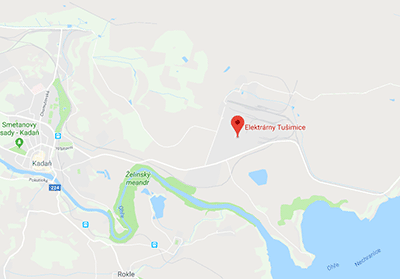 Infocentrum Tušimice - mapa