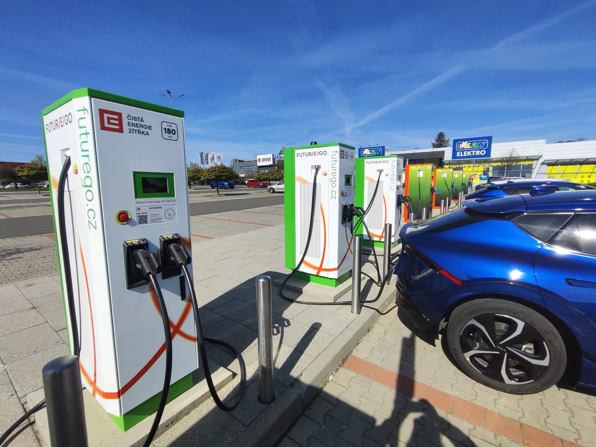 E-mobility on the rise: In Q1, ČEZ network capacity increased year-on-year by 39% and consumption by 65%. More advantageous plans have contributed to growth of  registered drivers to 27,000