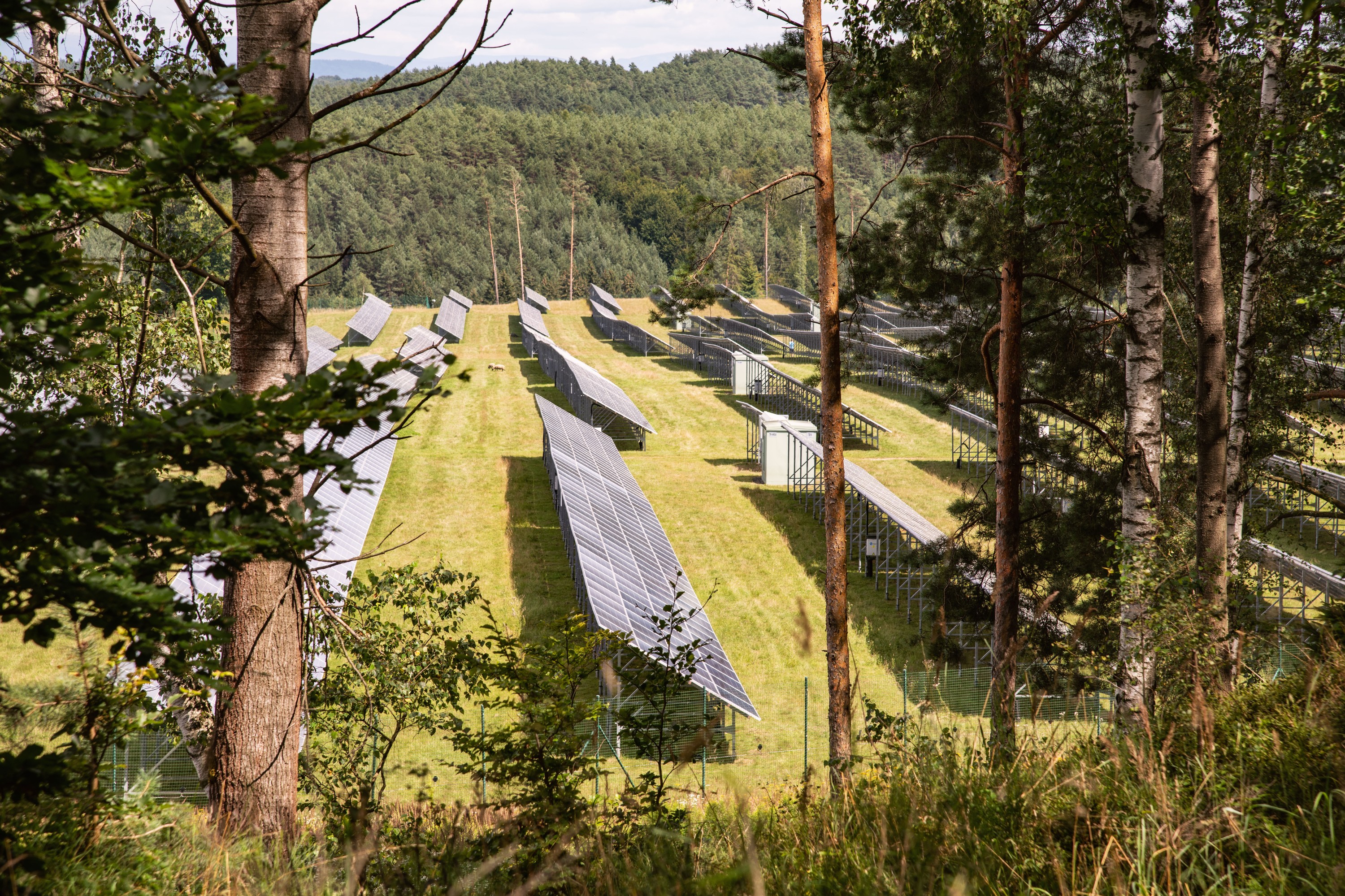 Fotovoltaická elektrárna Ralsko provozována Skupinou ČEZ