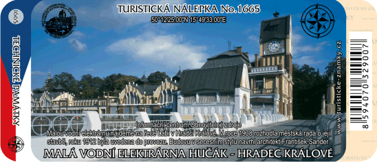 turistická nálepka - MVE Hučák