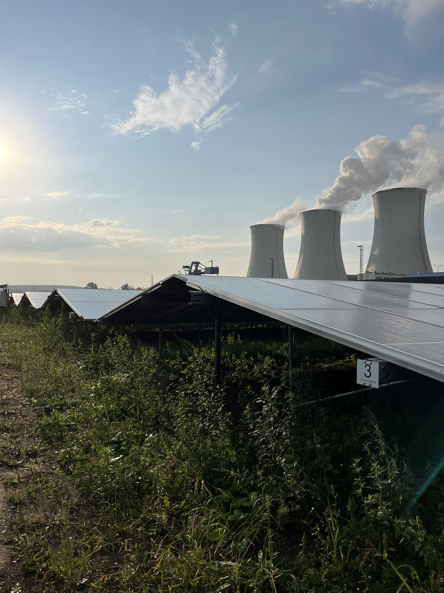 Fotovoltaická elektrárna Tušimice skládka paliva