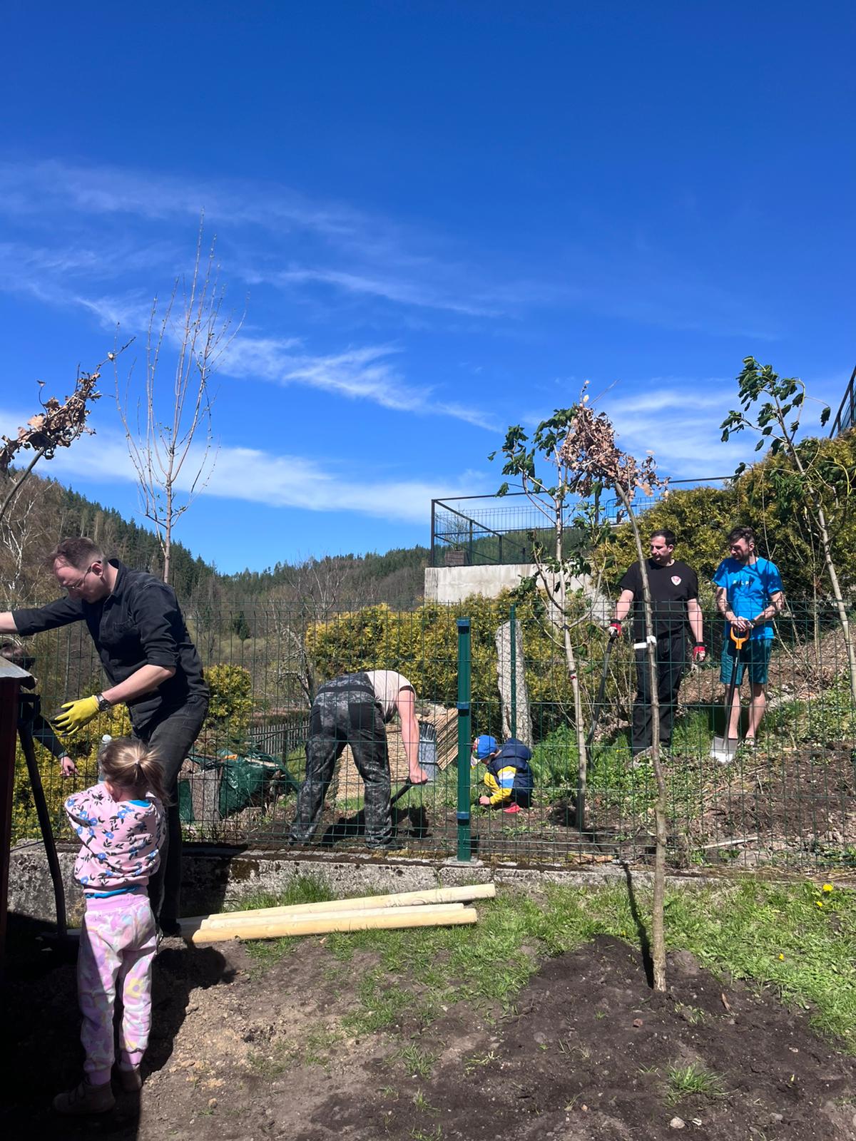 Výsadba stromů v Březové/Karlovy Vary