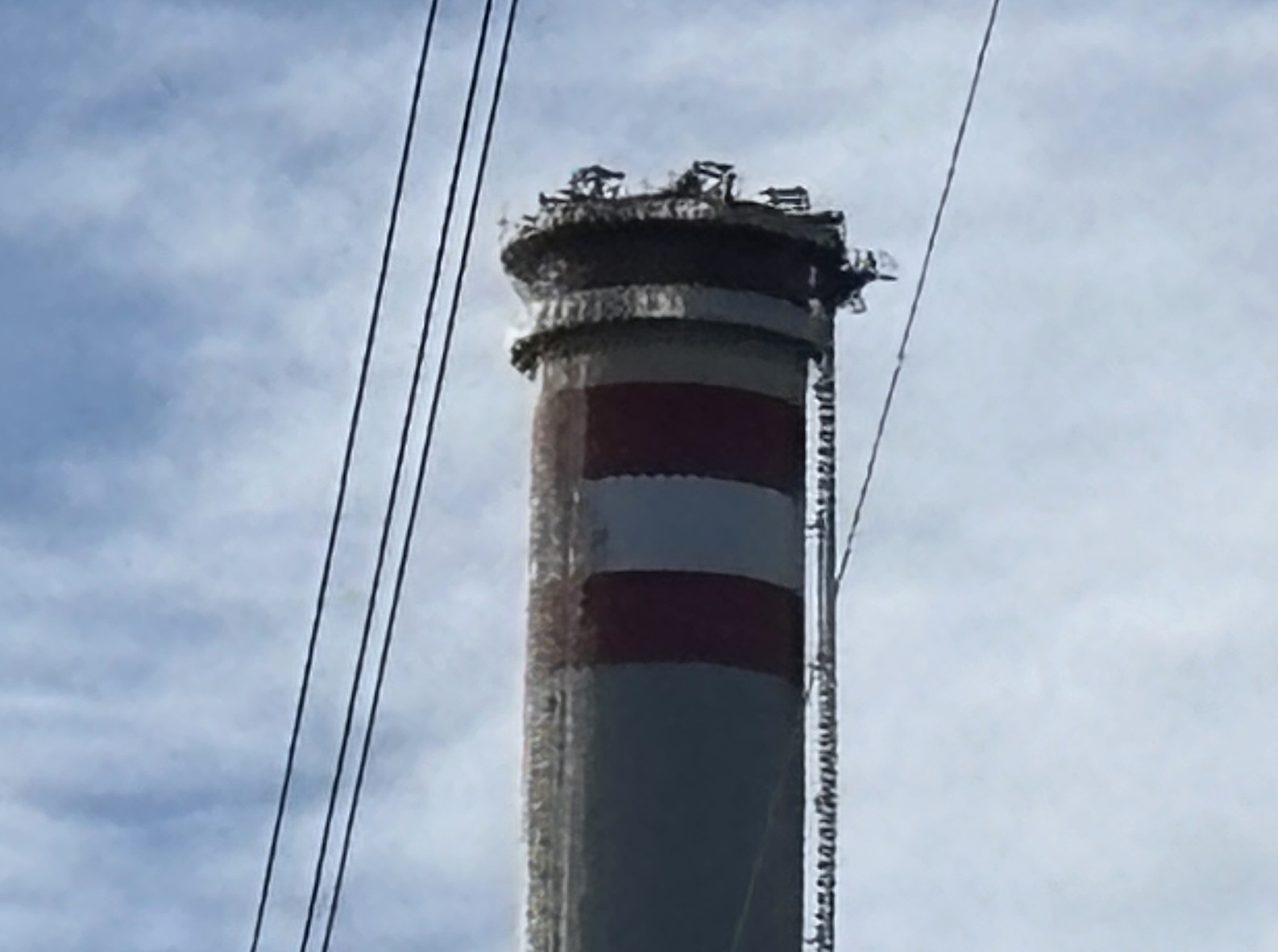 Demolice komína EPR2