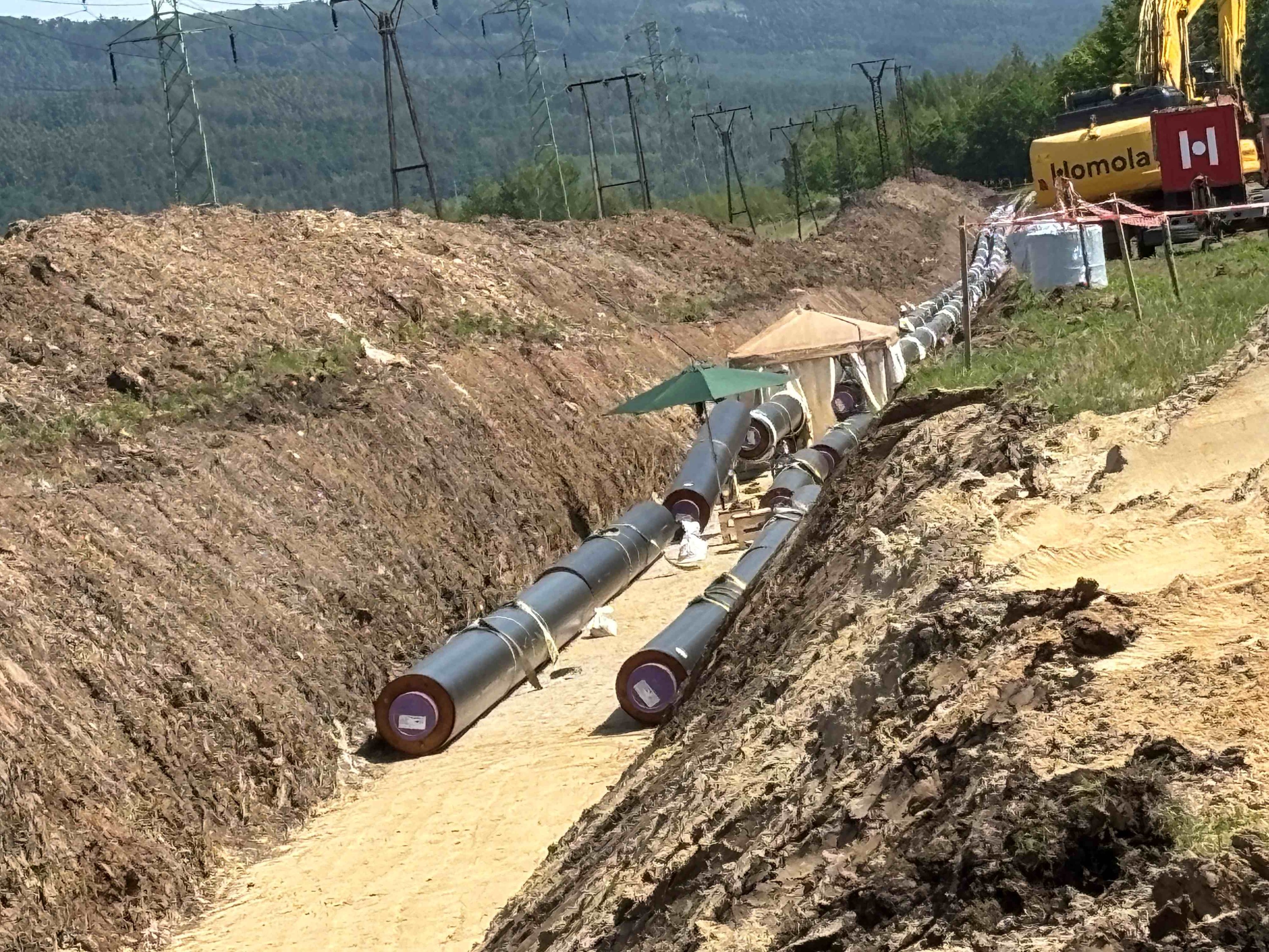 Horkovodní propoj z Elektrárny Prunéřov do Kadaně