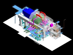 3D model parního turbosoustrojí