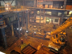 Tam, kde dříve stávaly turbosoustrojí výrobních bloků 23,24 a 25 je dnes již prázdno.