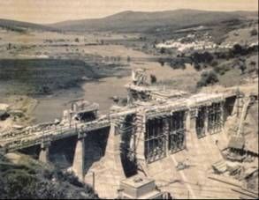 přehrada Kníničky - historické foto
