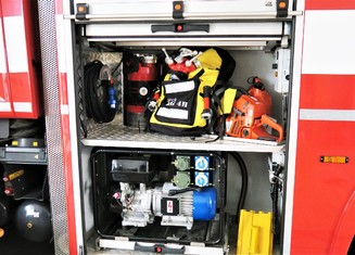 Kalové čerpadlo a hasičský batoh s 3D programem mají už své místo v zásahovém voze CAS/30/8000/540.