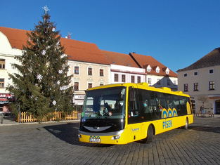 Jeden z nových píseckých elektrobusů