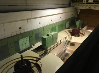 Podzemní strojovna komplexně zmodernizované vodní elektrárny Lipno I