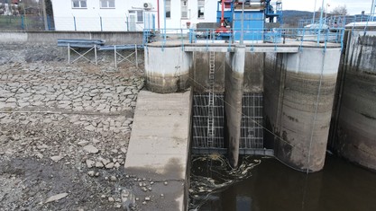 Jemné česle na vtocích do elektrárny Lipno II